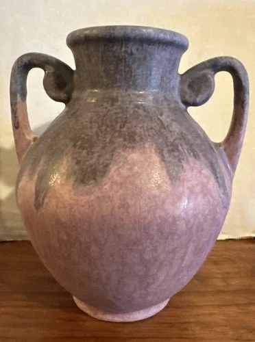 Roseville Arts & Crafts Pottery Carnelian II Vase Rare 1920s Mottled Glaze