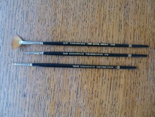 Langnickel Royal Knight watercolour paintbrushes 2 x detail plus fan stippler