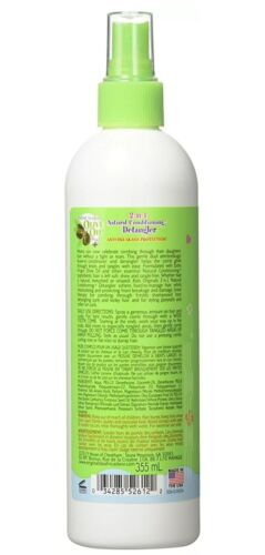 2x Africa's Best Kids Originals 2-in-1 Natural Conditioning Detangler 12oz - Picture 2 of 2