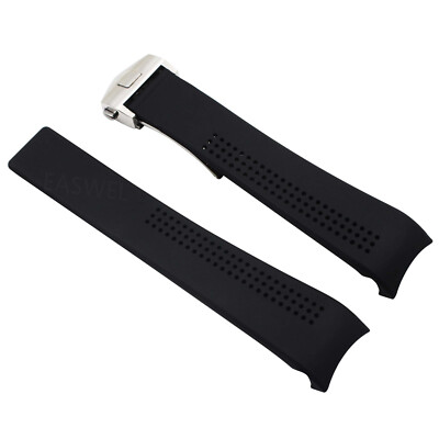 20mm Premium Silicon Rubber Band Strap with Clasp for Tag Heuer AquaRacer