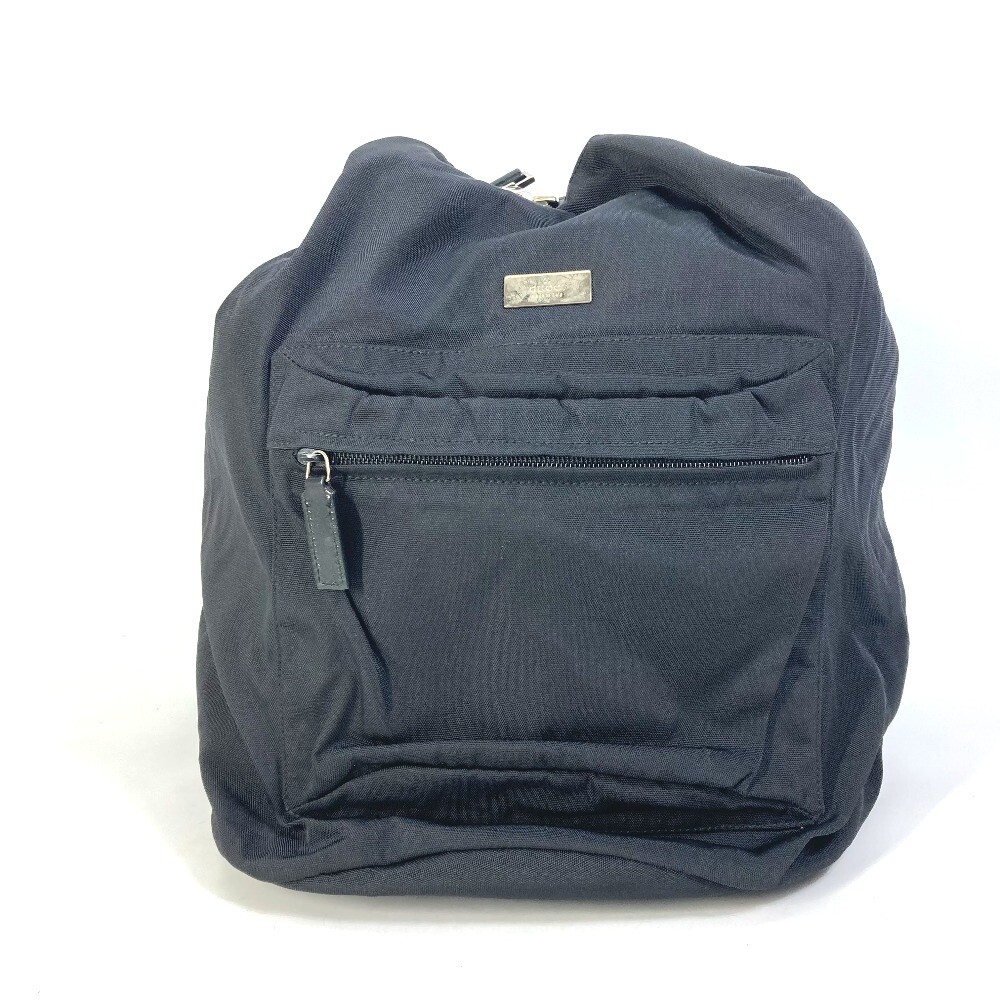 GUCCI 019.0585 logo Backpack Nylon / Leather Black | eBay display picture 3