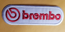 Brembo Brakes Embroidered Patch Approx. 1.5x4.25 Brembo Brakes Embroidered Patch Approx. 1.5x4.25