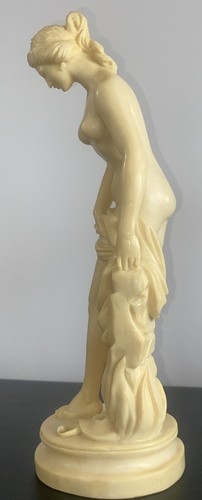 Vintage A. Santini "The Bather " Venus Nude Woman Sculpture Made in Italy - Picture 4 of 8