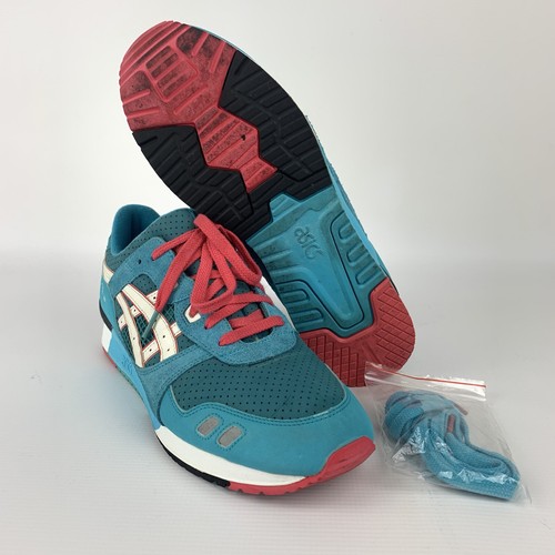 asics gel lyte iii teal dragon