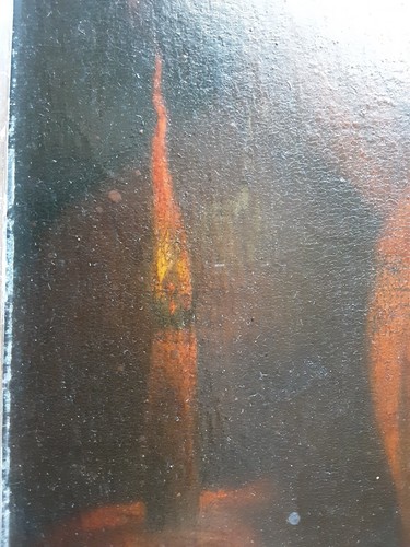 FINE SMALL ANTIQUE DUTCH GEORGIAN OIL ON BOARD C1745 GIRL MAID WITH CANDLE - Picture 10 of 14
