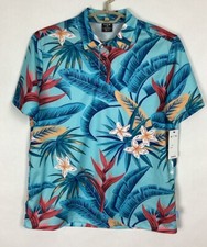 Hurley Mens Golf Polo Shirt Size Medium H2O-DRI Ace Fiesta Floral Mesh New