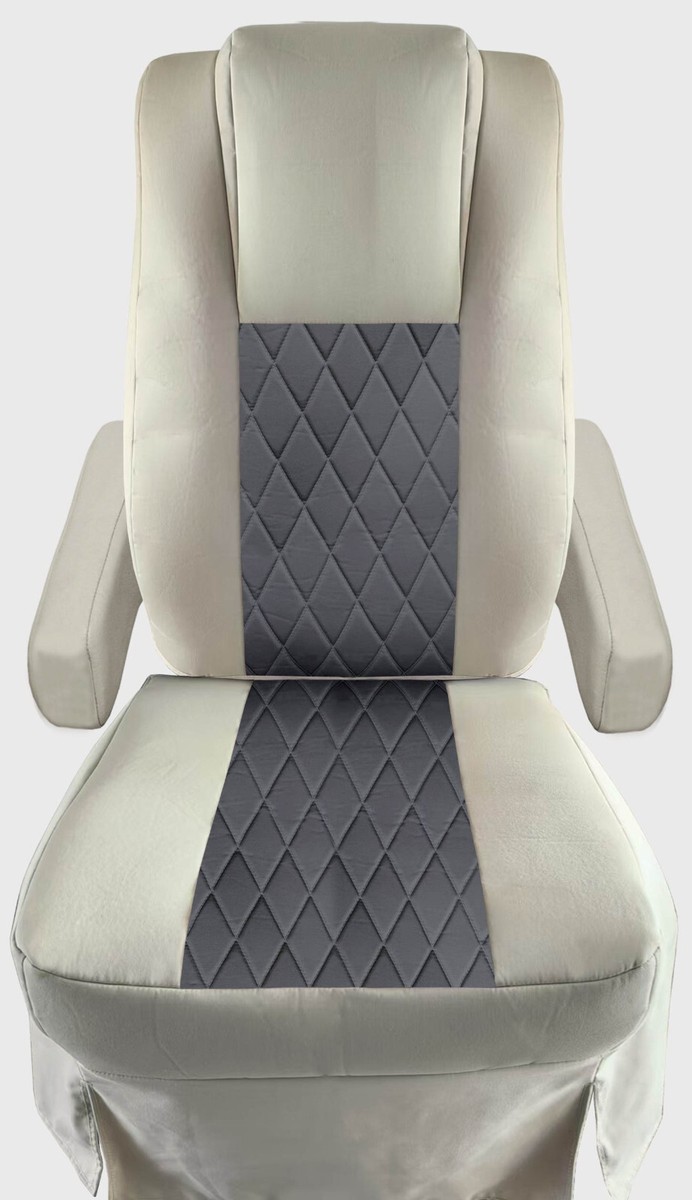 【新品訳有】Coleman Slim Captain Chair Cover Motorhome RV Camper Captain Chair Seat Covers w/diamond stitch