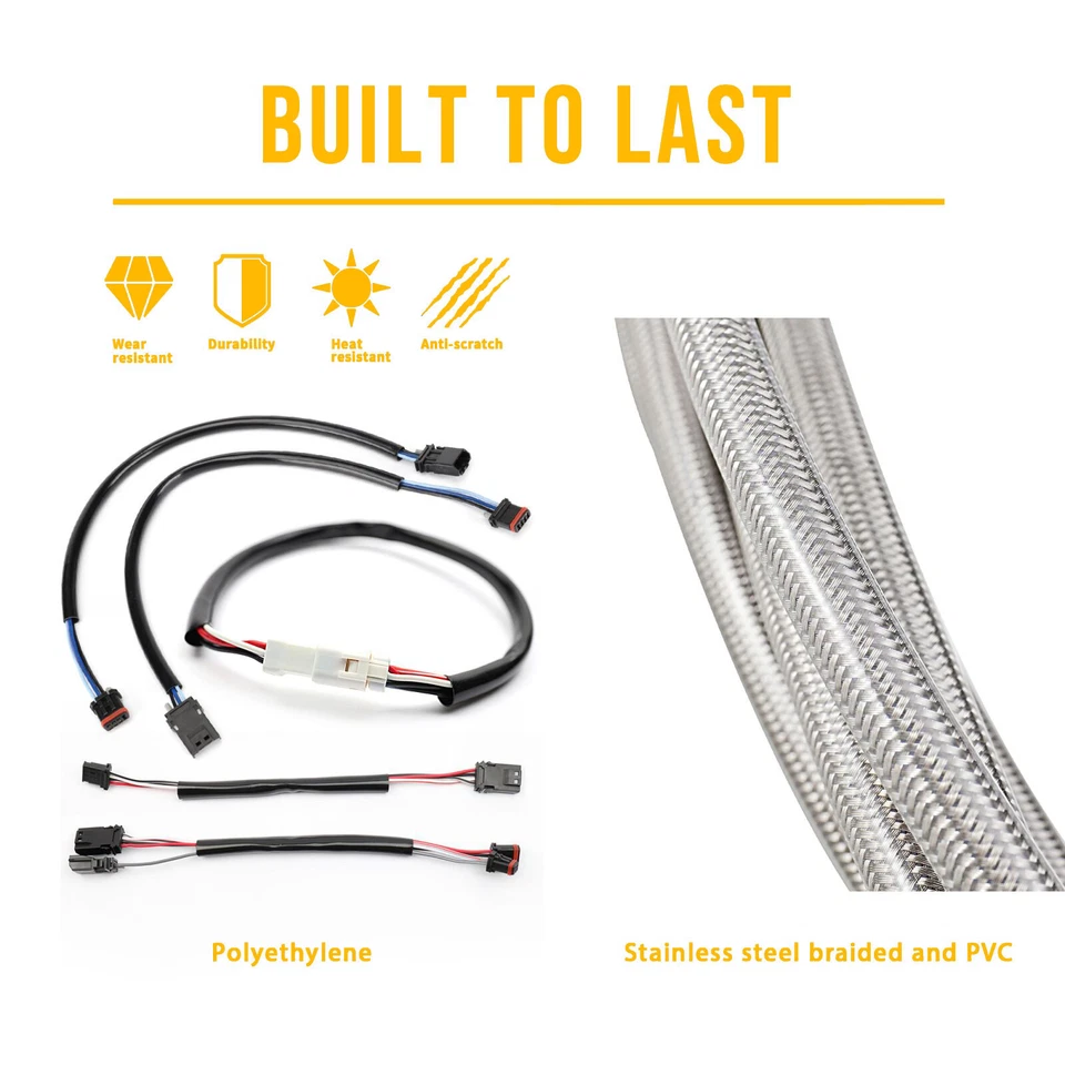 Kit de cable extendido Touring para Harley Street Glide 2017-2020 con ABS de 14"" Foto 4 de 4