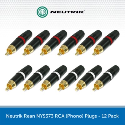 Neutrik NTR-NYS373-0 Connector Rca Male Metaal Zwart Neutrik NTR-NYS373-0 Connector Rca Male Metaal Zwart