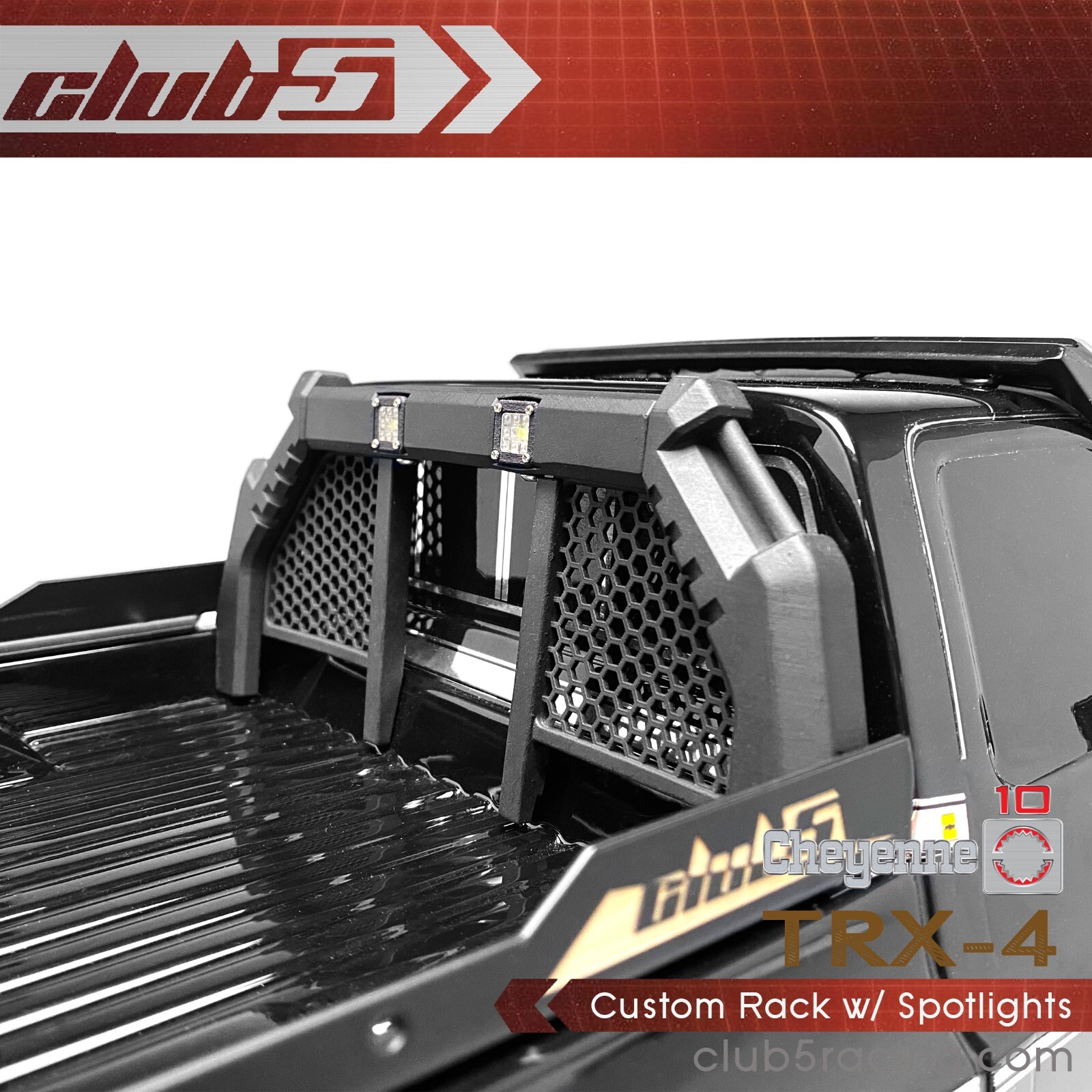 Custom Back Rack Design Custom Rear Rack w/ Spotlights for TRX-4 1979 K10 | eBay