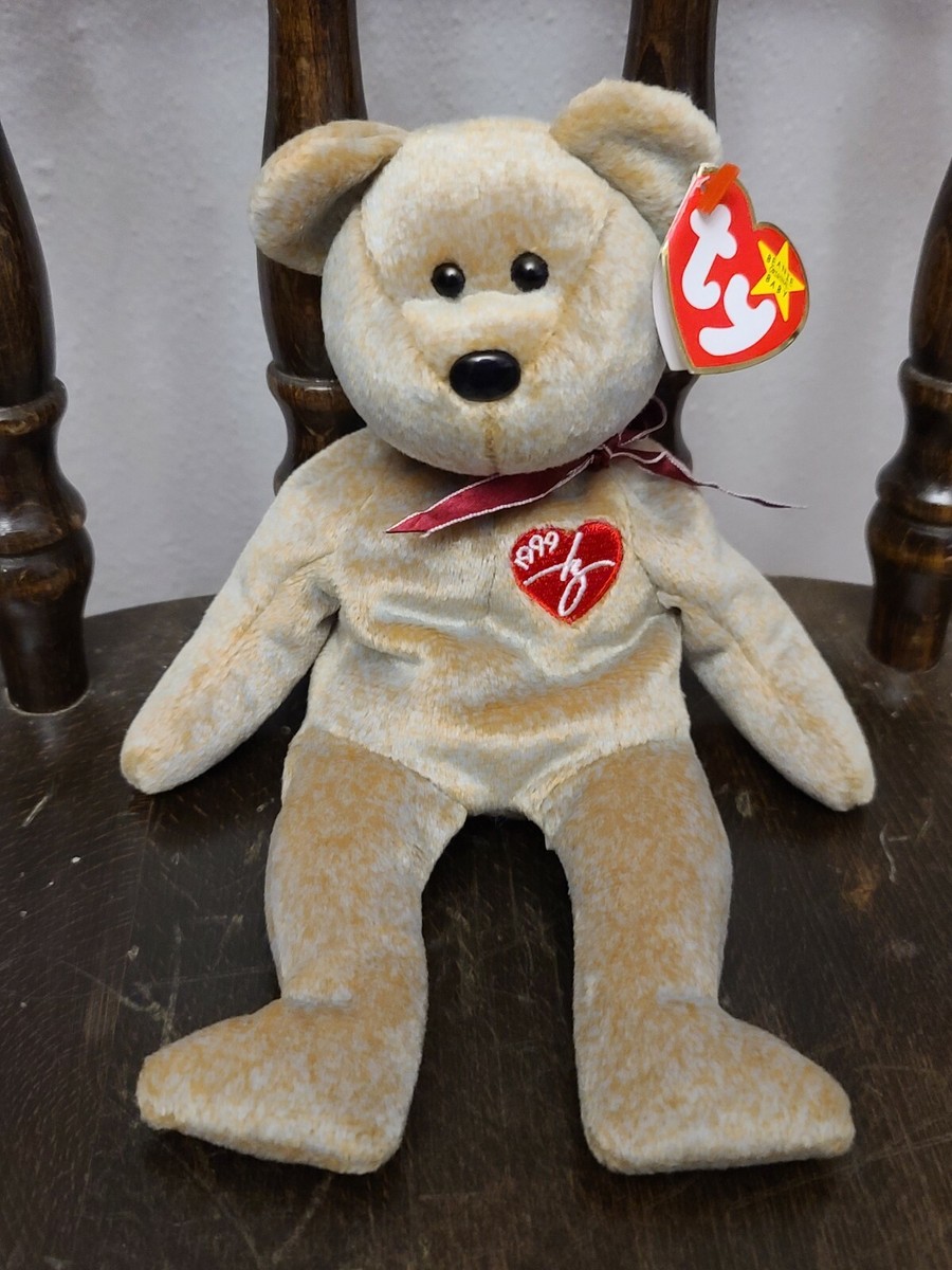 Ty 1999 Signature Bear Beanie Baby With Tag ERRORS. RARE