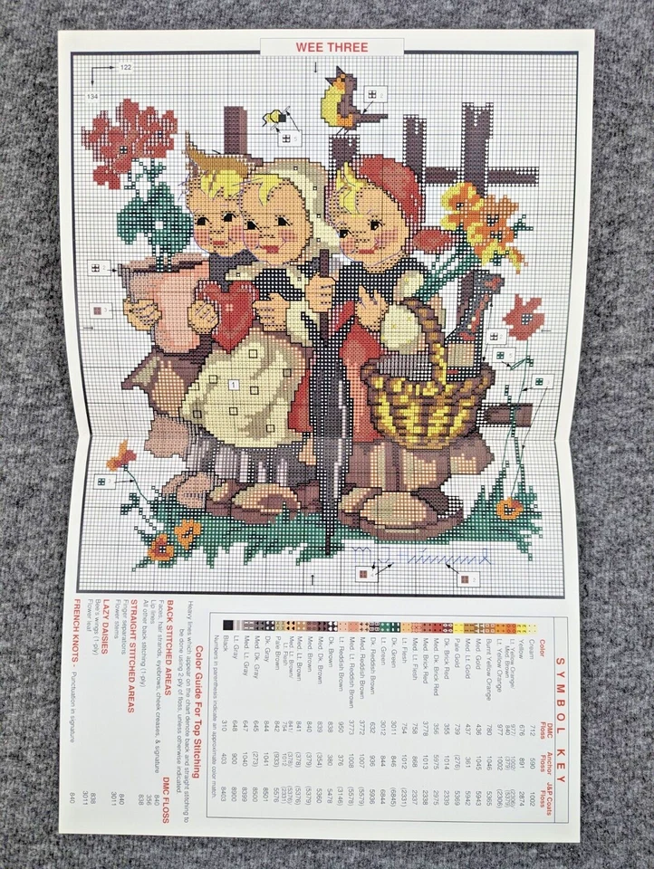 M.J. Hummel Goebel Wee Three & Ready For Rain вышивка крестиком узор только диаграммы - Изображение 4 из 4