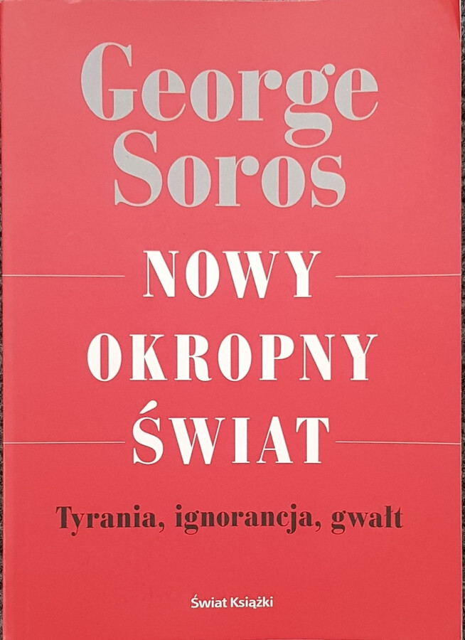 Polish book NOWY OKROPNY SWIAT George Soros polska ksiazka Paperback 2006
