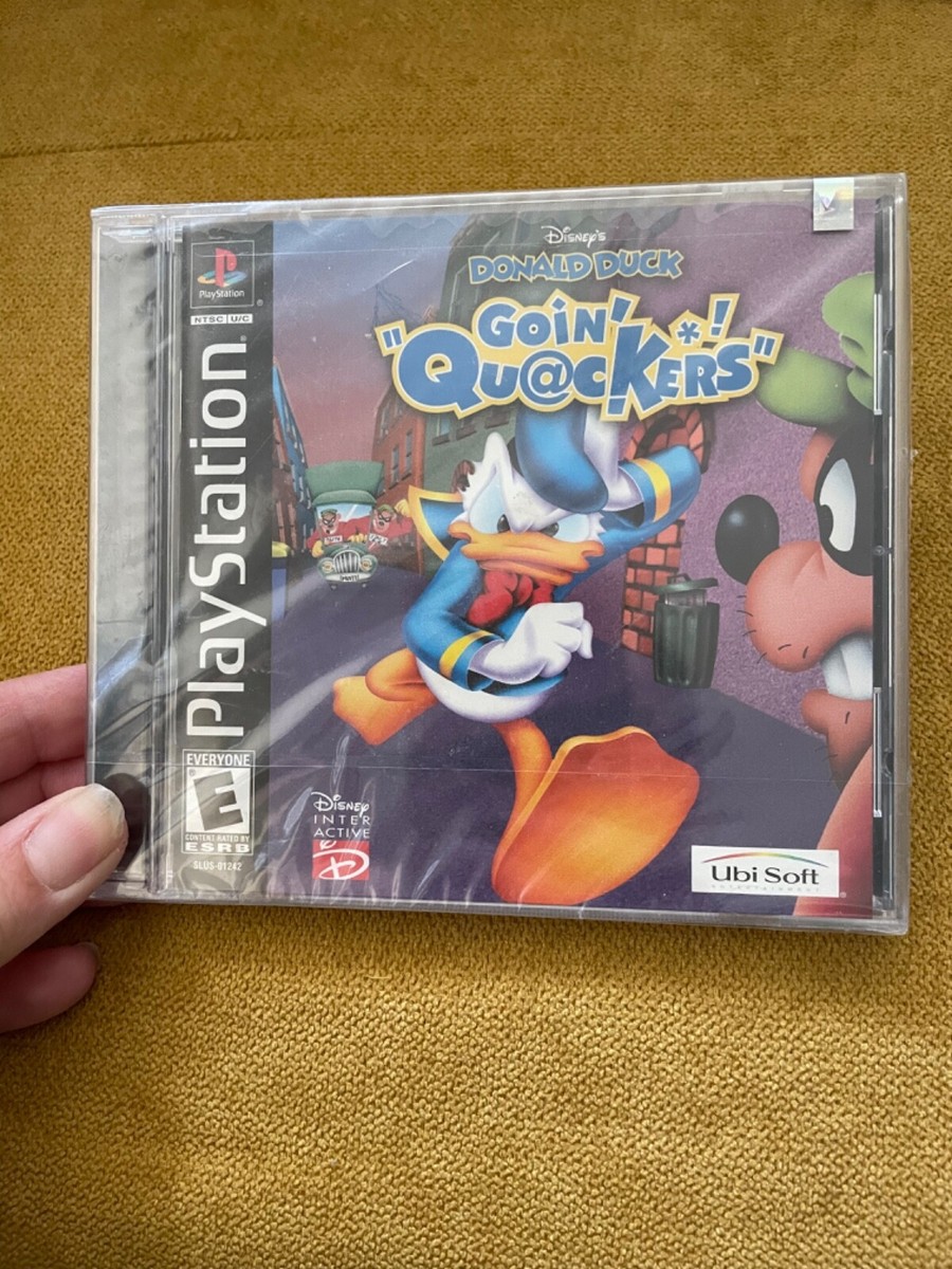 Donald Duck Goin' Quackers PlayStation One, PS1 New Factory Sealed