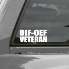 OIF-OEF VETERAN Vinyl Window Decal Sticker