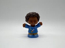 2016 Fisher-Price Little People Pull-Along Musical Bus Blue Shirt Boy Figure