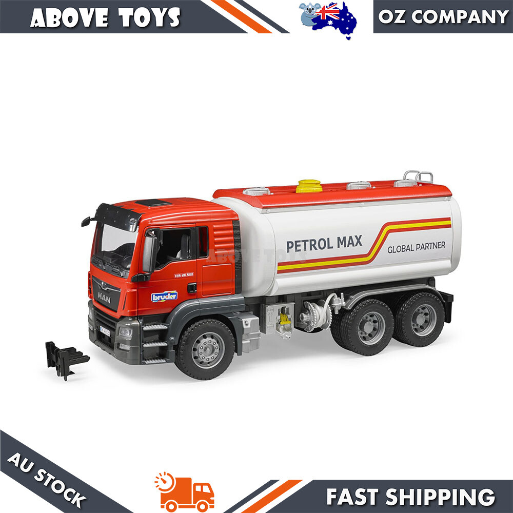 Bruder 1:16 MAN TGS Power Fuel Tank Truck With Water Pump Kids Toy