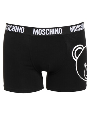 Moschino teddy logo boxer trunk in Black size XL RRP £95 UK