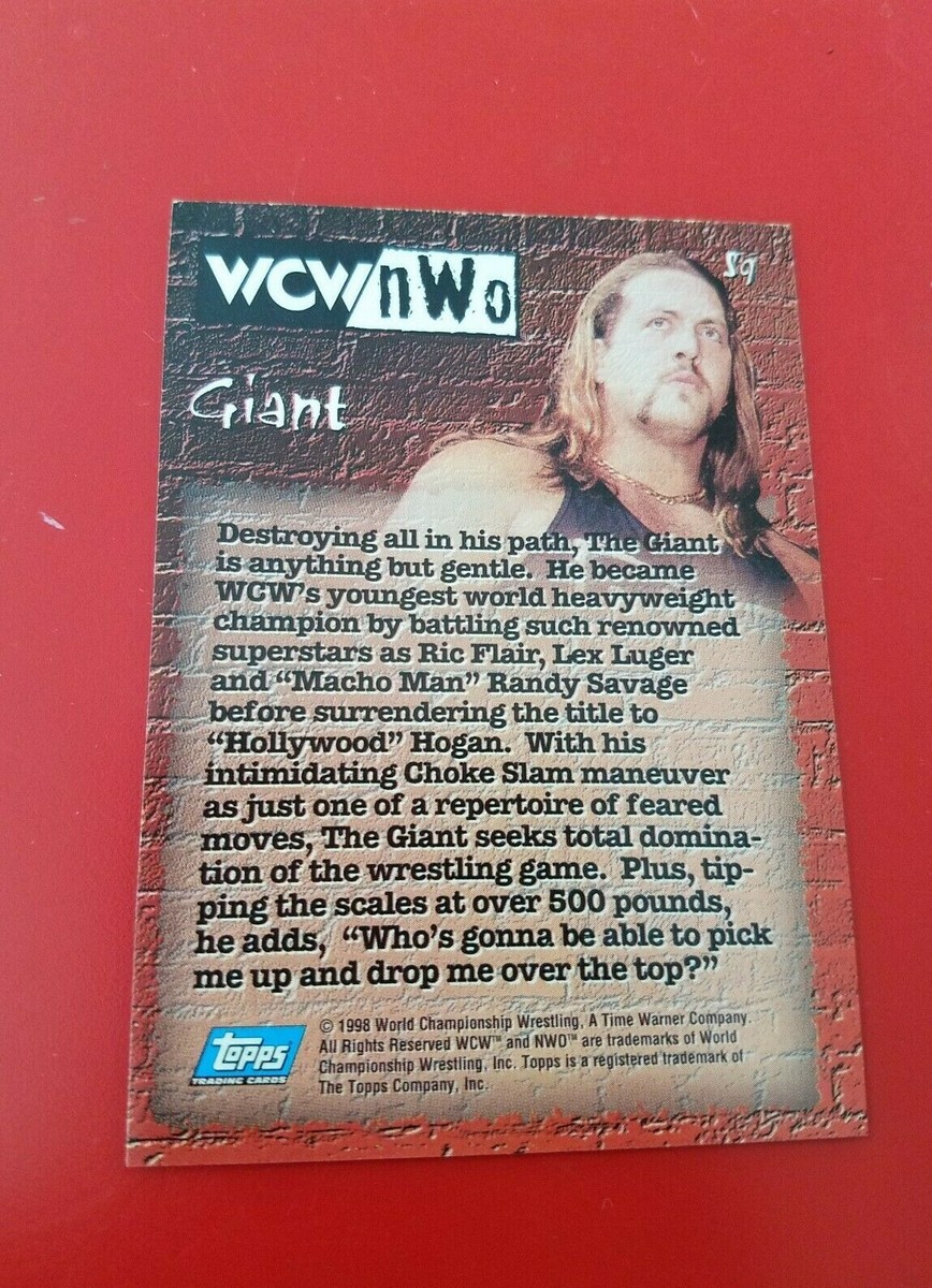 WCW THE GIANT WRESTLING CARD | eBay