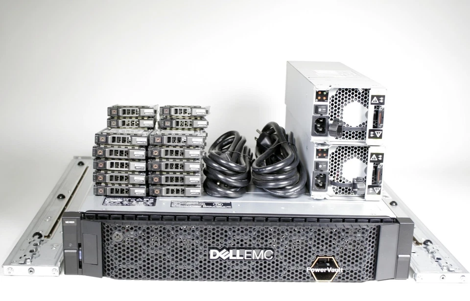 Dell PowerVault ME5024 DAS 25Gb iSCSI array 24x 3.84TB SAS SSDs rails - Image 3 of 4