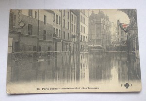Carte Postale Ancienne Paris Rue Trousseau Crue De La Seine Inondations 1910 Ebay