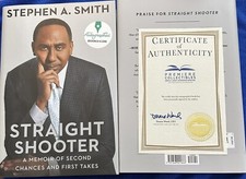 STEPHEN A. SMITH: Straight Shooter, A Memoir; Autographed HC 2023 Bk Free Shp