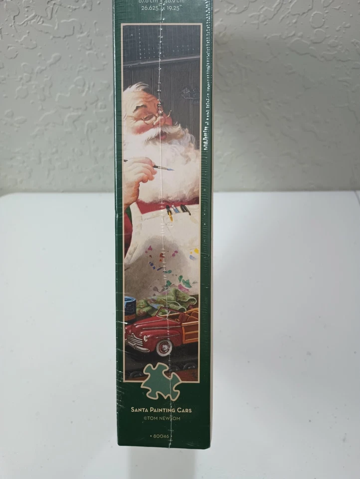 Rompecabezas Cobble Hill 1000 piezas "Santa Painting Cars" Tom Newsom NUEVO sellado Foto 4 de 4