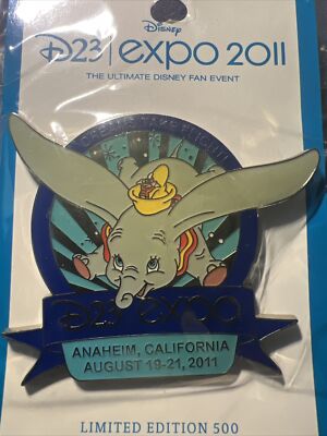 Disney Dumbo D23 Expo 2011 Logo LE 500 Pin
