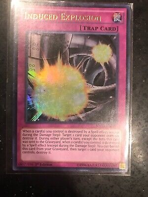 MVP1-ENG09 Induced Explosion Gold Rare 1st Edition Mint YuGiOh Card