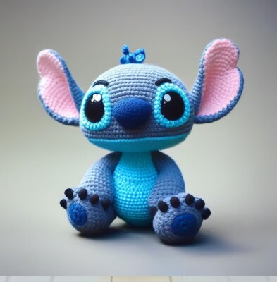Süße Disney Lilo Stitch nur Häkelanleitung, einfache Amigurumi Stricken Bastelidee