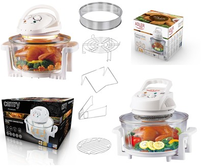 FRIGGITRICE AD ARIA CALDA VENTILATO FORNO ALOGENO CONVENZIONE 1400W CUOCE  12LT | eBay