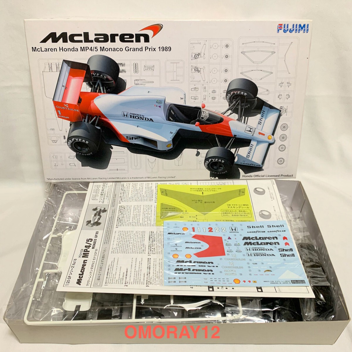 Fujimi 1/20 McLaren Honda MP4/5 1989 #2 Alian Plost World