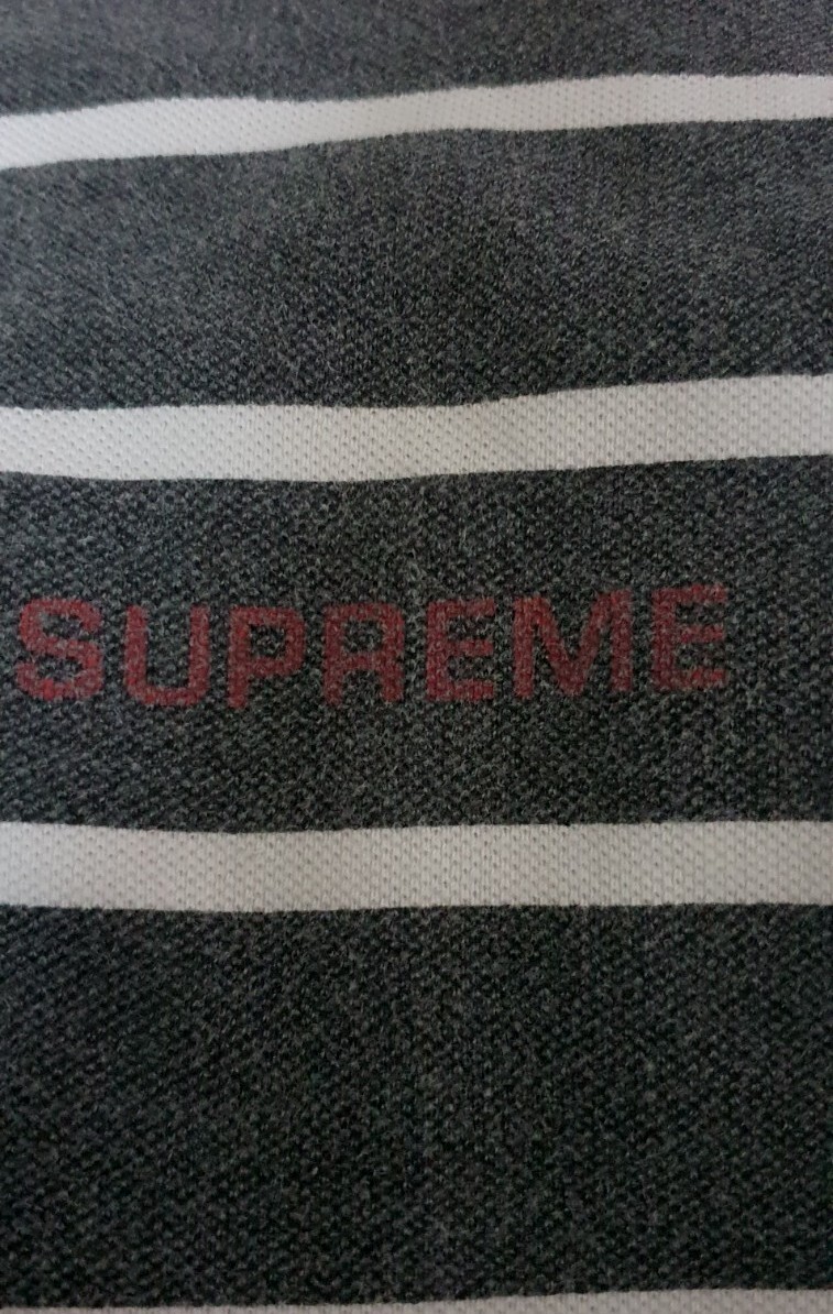 Supreme Printed Stripe Pique L/S Top ロンT Supreme Printed Stripe Pique L/S Top ロンT Supreme Printed