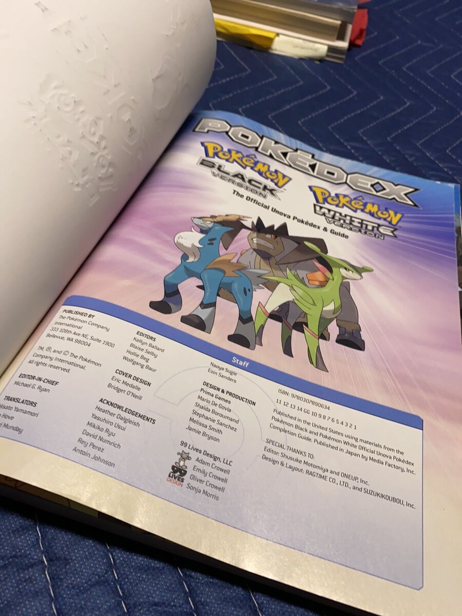 Pokemon Black & White Official Unova Pokedex & Guide Volume 2! Fast  Shipping!