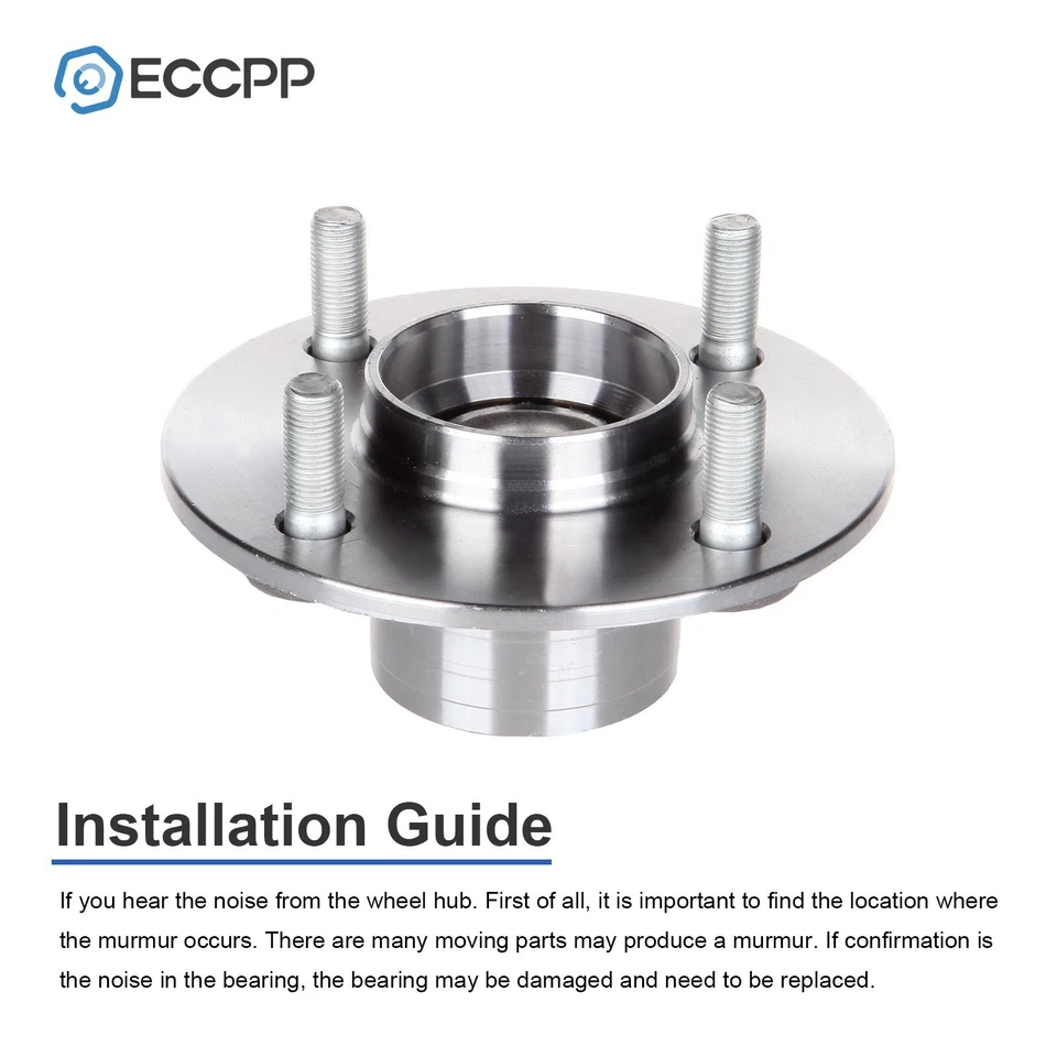 Conjunto de 2 cojinetes de cubo de rueda traseros para Nissan Sentra 2000-2003 2004 2005 2006 Foto 4 de 4