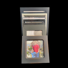 9 Black and Silver Accent Picture Frames Various Sizes and Sizes See Pics