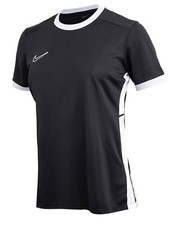 Image of Nike Women Dri-Fit Academy 25 Shirt Running Black Tee Jersey Shirts FZ9756-010