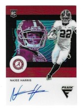 Najee Harris 2021 CHRONICLES FLUX DRAFT PICKS AUTOGRAPH CARD Alabama RC AUTO /12