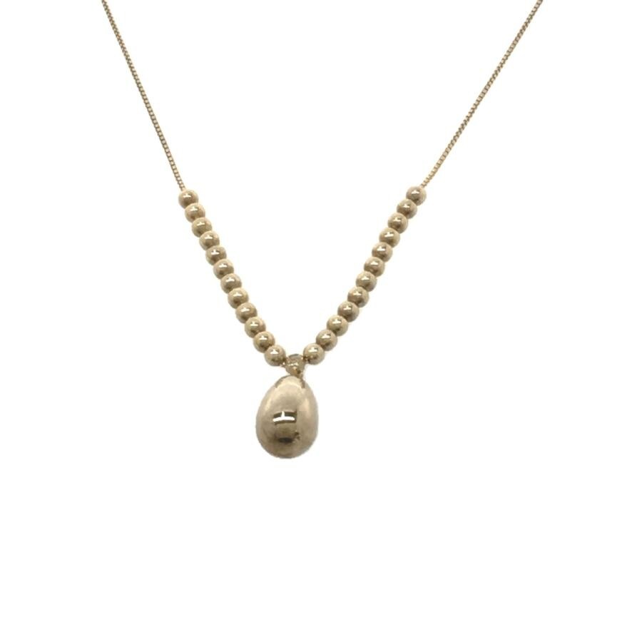 BOTTEGA VENETA☆ネックレス Collana Drop Authentic Bottega Veneta Drop Necklace Pendant Gold Color