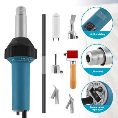 #ad 1600W Professional Heat Gun Hot Air Torch Plastic Welding Gun Roofing Welder $85.99