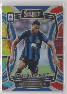 2023 Panini Select Serie A Equalizers Tie-Dye Prizm Denzel Dumfries /49 FC Int.