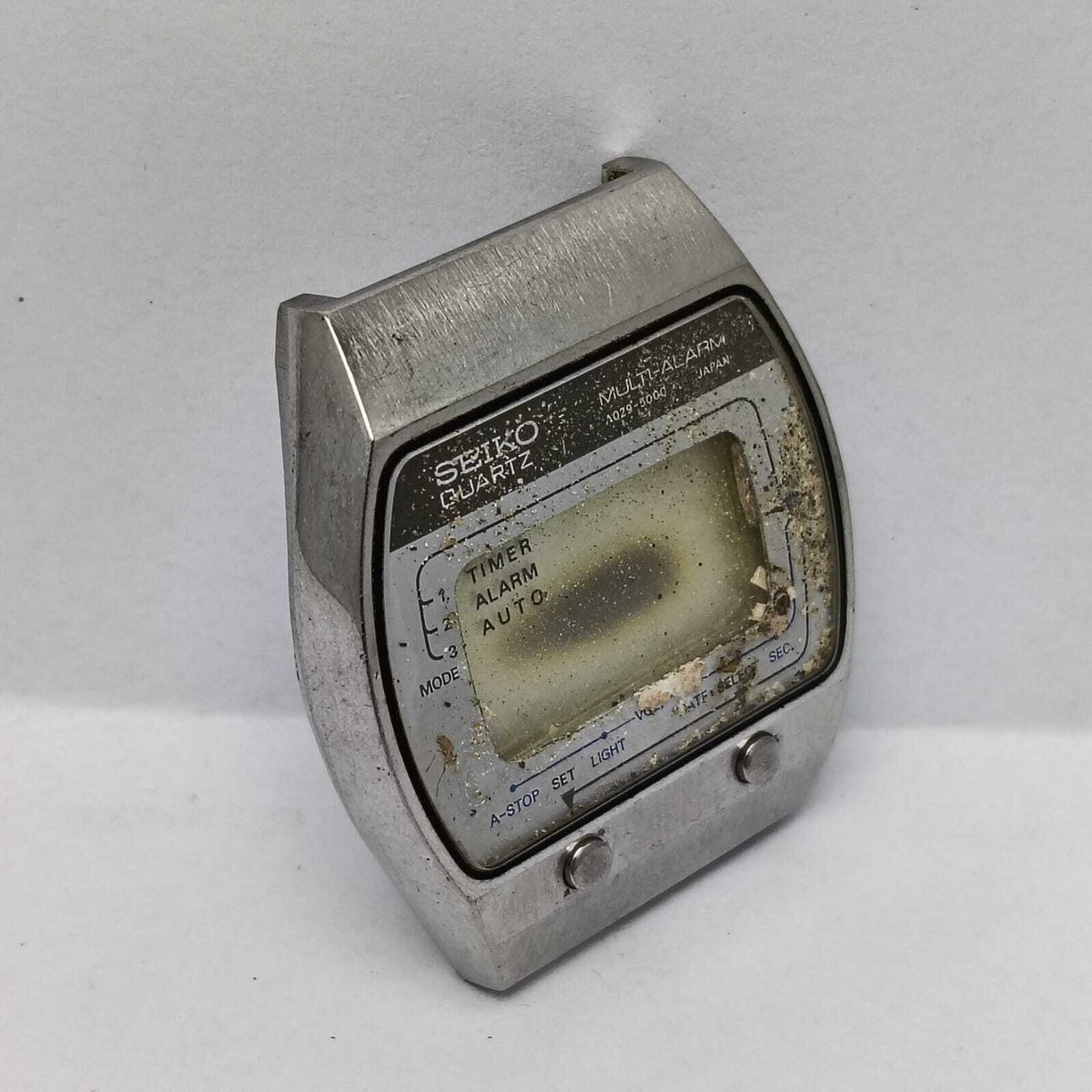 Seiko A029-5000 Multi-Alarm Quartz Digital Vintage Watch For Parts