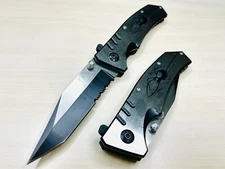 9” Spider Tactical Spring Assisted Open Blade Folding Pocket Knife Survival.