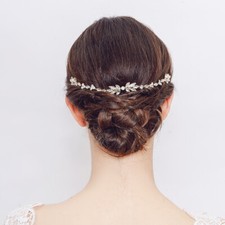 Wedding Rhinestone Crystal Bridal Hair Comb Vine Tiara Jewellery Acc - AUSTOCK