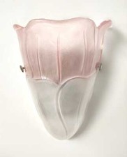600 Applique di Italamp vetro murano satinato rosa 1 luce E.27