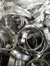 Ideal Tridon Size 016 Stainless Steel 18-38mm Hose Clamp 5/16 Band - 10 PCS