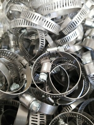 Ideal Tridon Size 016 Stainless Steel 18-38mm Hose Clamp 5/16 Band - 10 PCS
