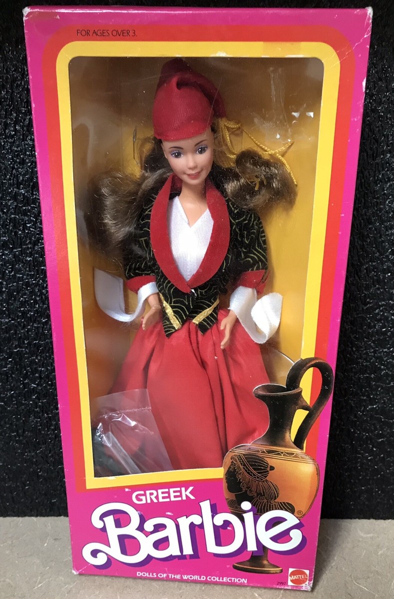 BARBIE DOTW, GREEK BARBIE DOLL, #2997, 1985, NRFB, GOOD! | eBay