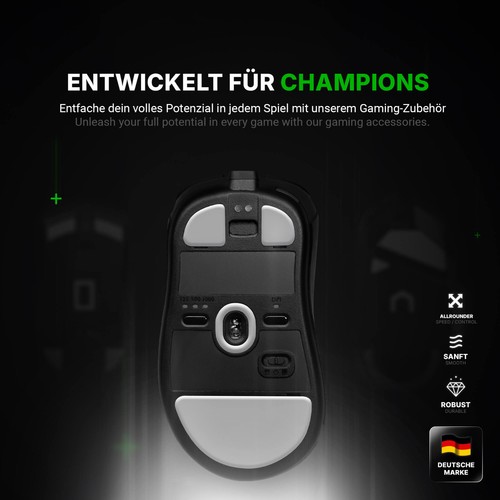 HPS Glides (2x) pour BenQ Zowie EC-CW 1,2,3, souris gaming, pieds de souris de rechange, patins - Photo 2/8