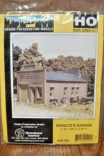 DESIGN PRESERVATION MODELS SCHULTZ'S GARAGE HO SCALE BUILDING KIT